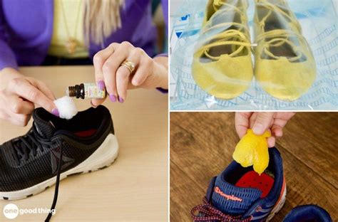 remove odor from inside shoes.